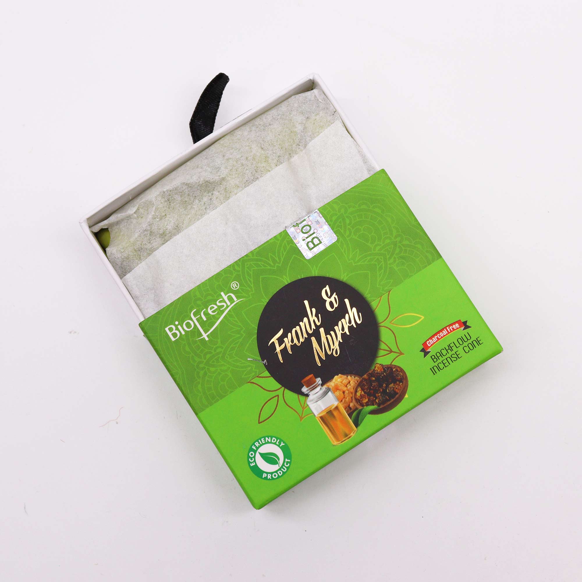 Biofresh Backflow Incense Cones Frank & Myrrh 40st.