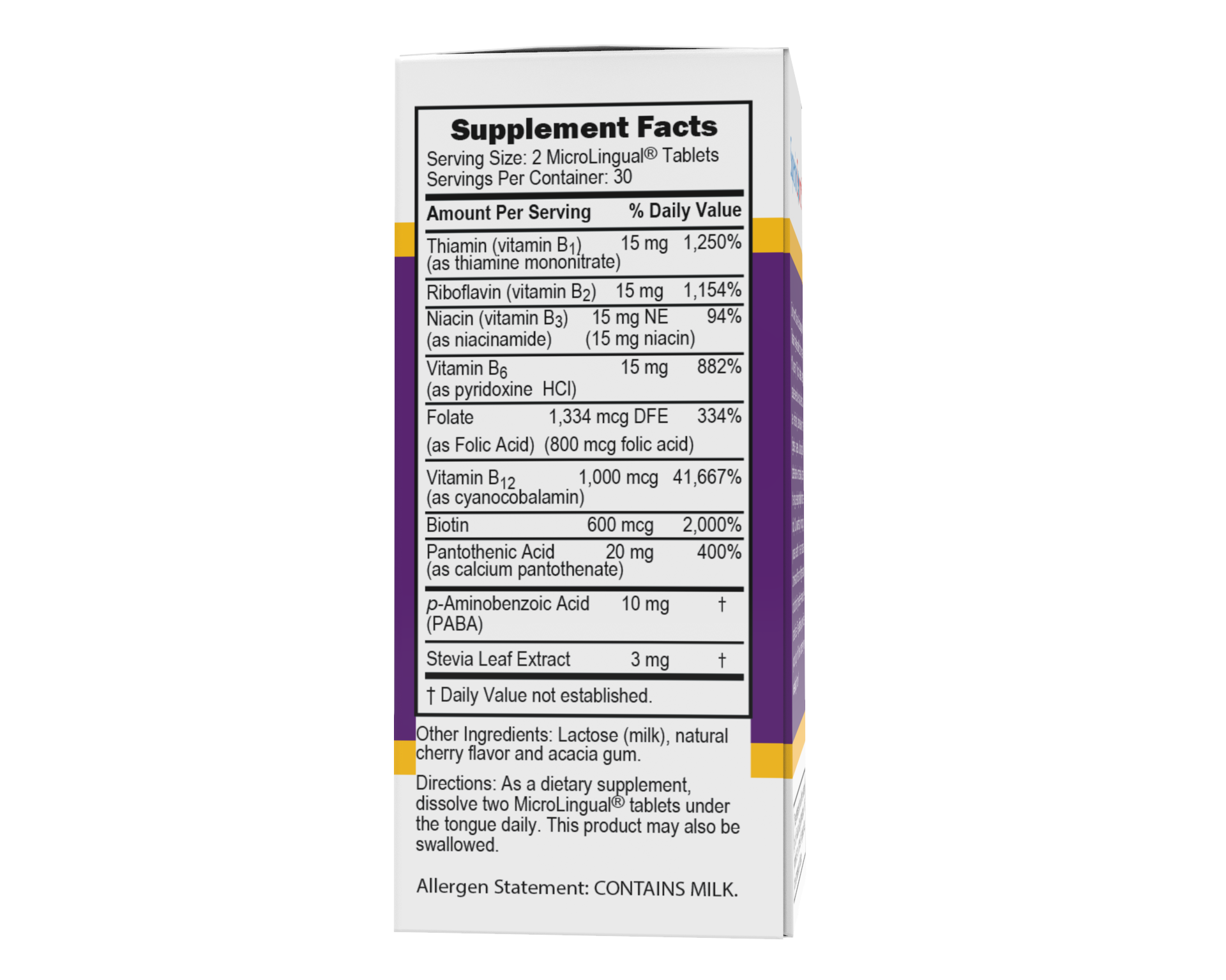 Women´s B Complex with B-12 1,000ug 60tbl.