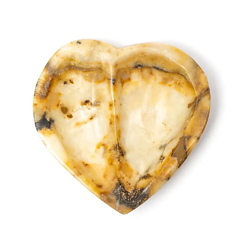 Marockansk Aragonithjärtskål