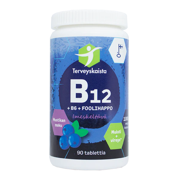 B12+B6+Folsyra 90st, sugtablett