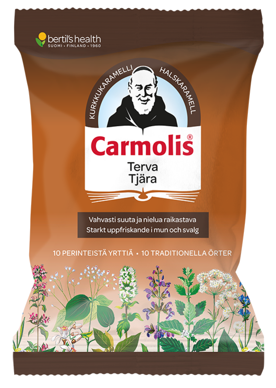 Carmolis Örtkaramell med tjära 75g
