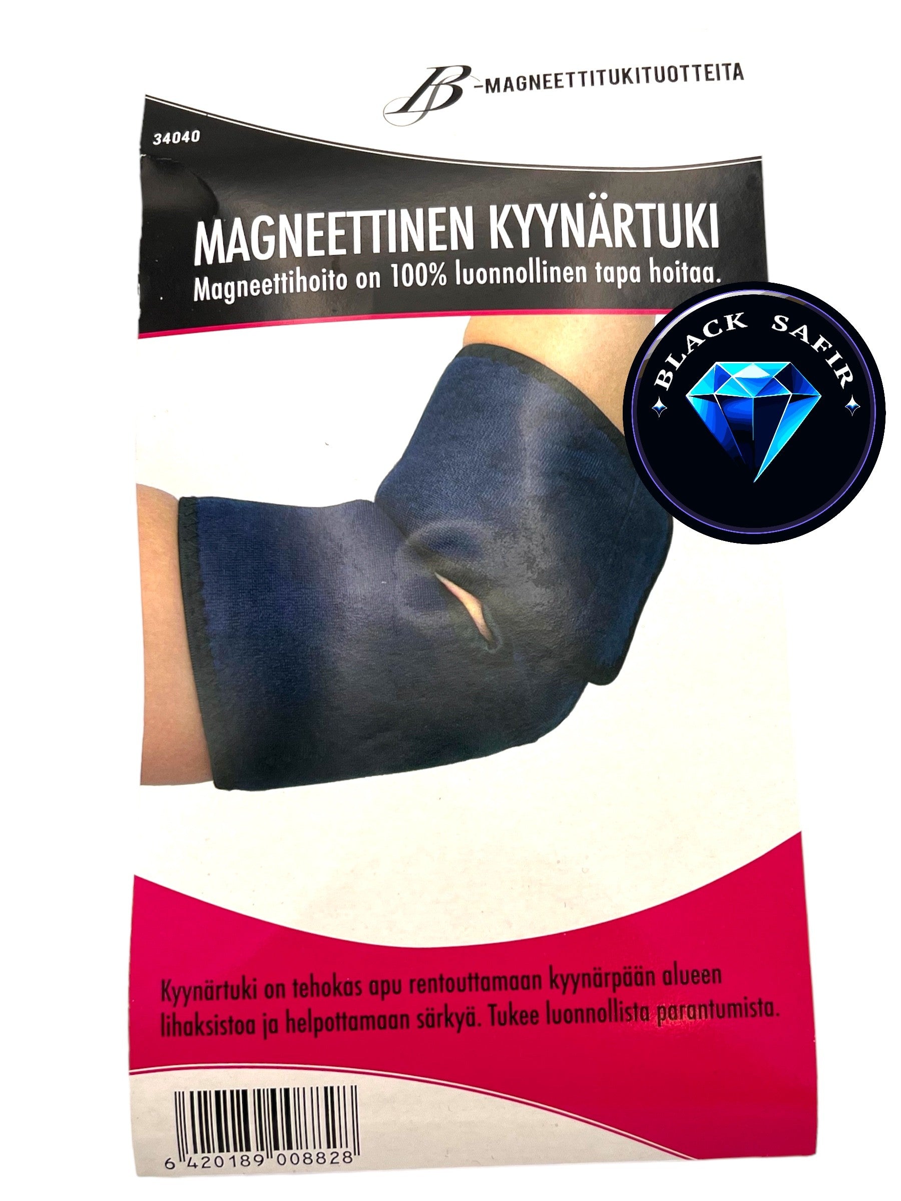 Black Safir Magnetiskt armbågsstöd