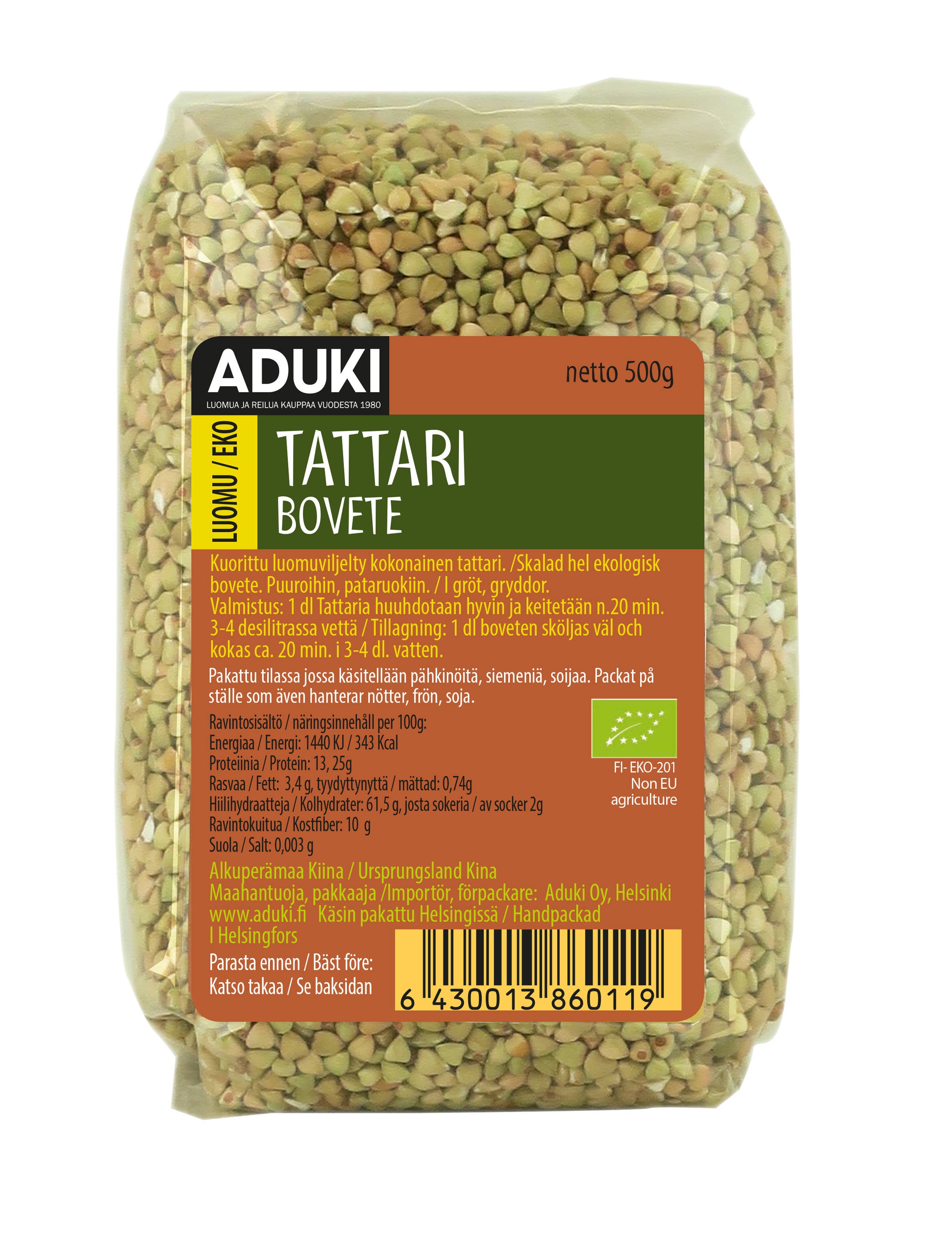 Ekologisk bovete 500g