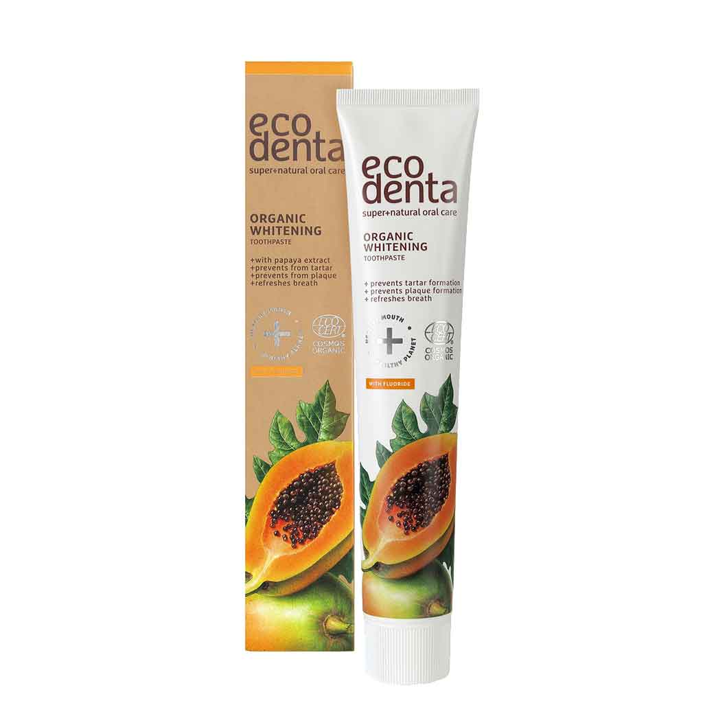 Ecodenta Organic Whitening toothpaste with papaya
