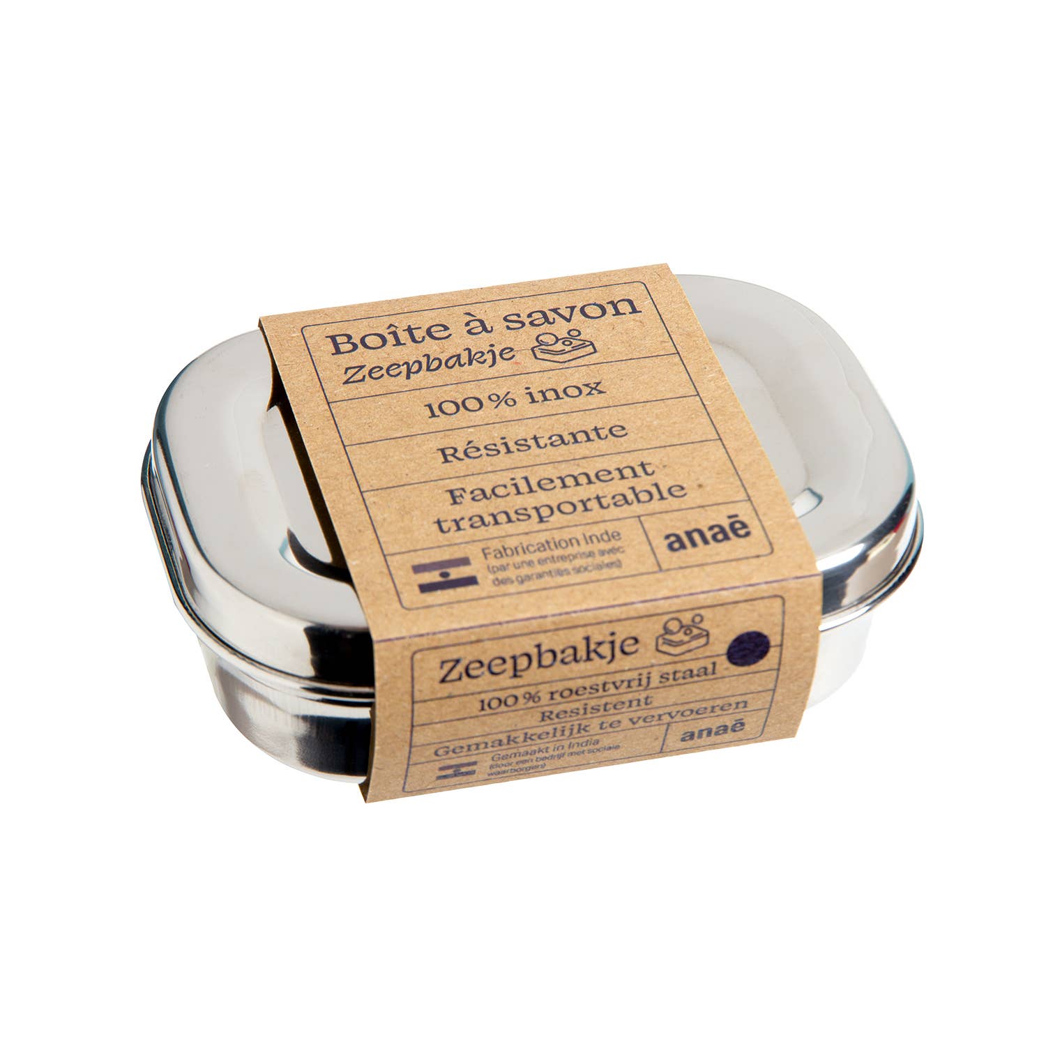 Tvållåda, rostfritt stål