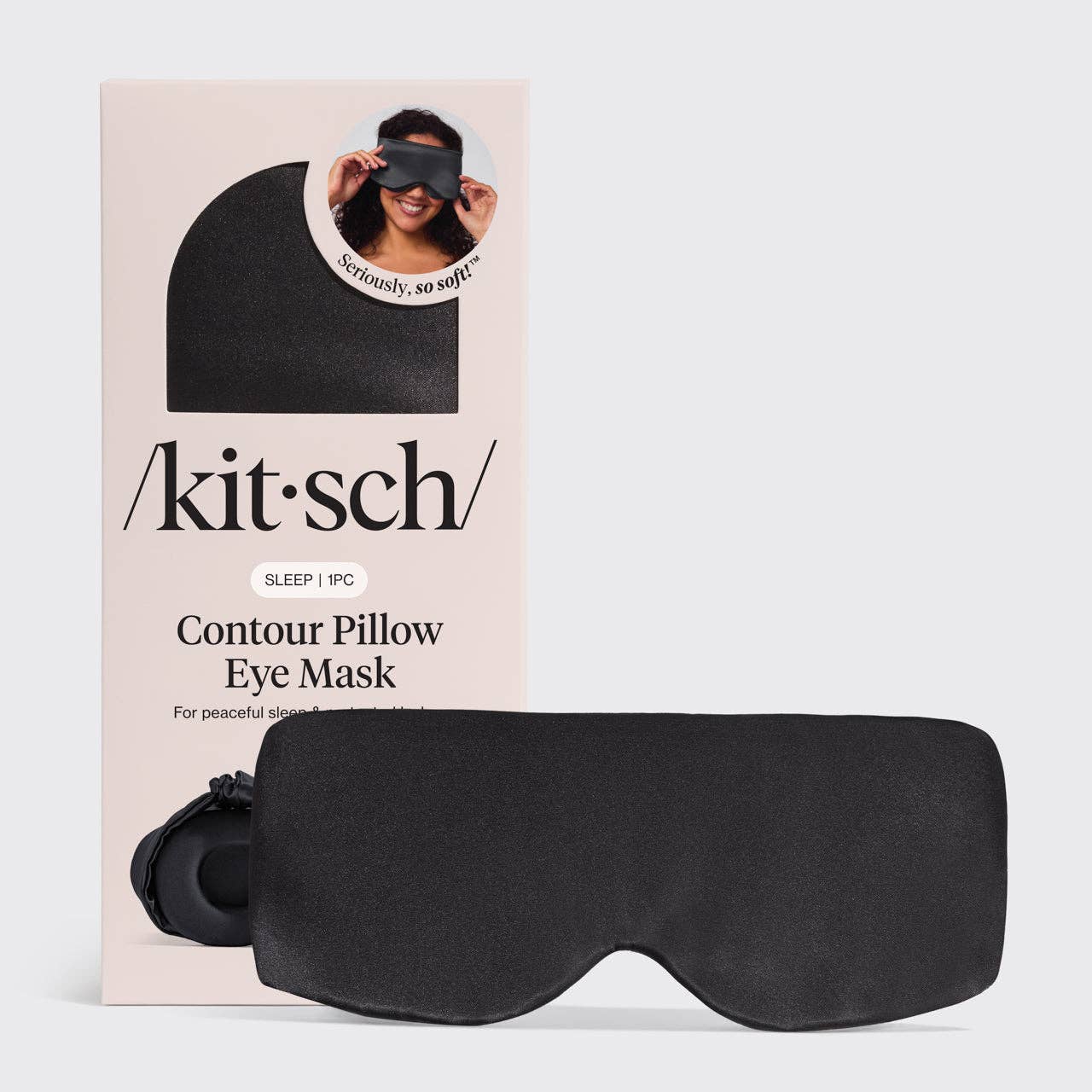 Kitsch Charcoal Contour Pillow Eye Mask - Ögonmask