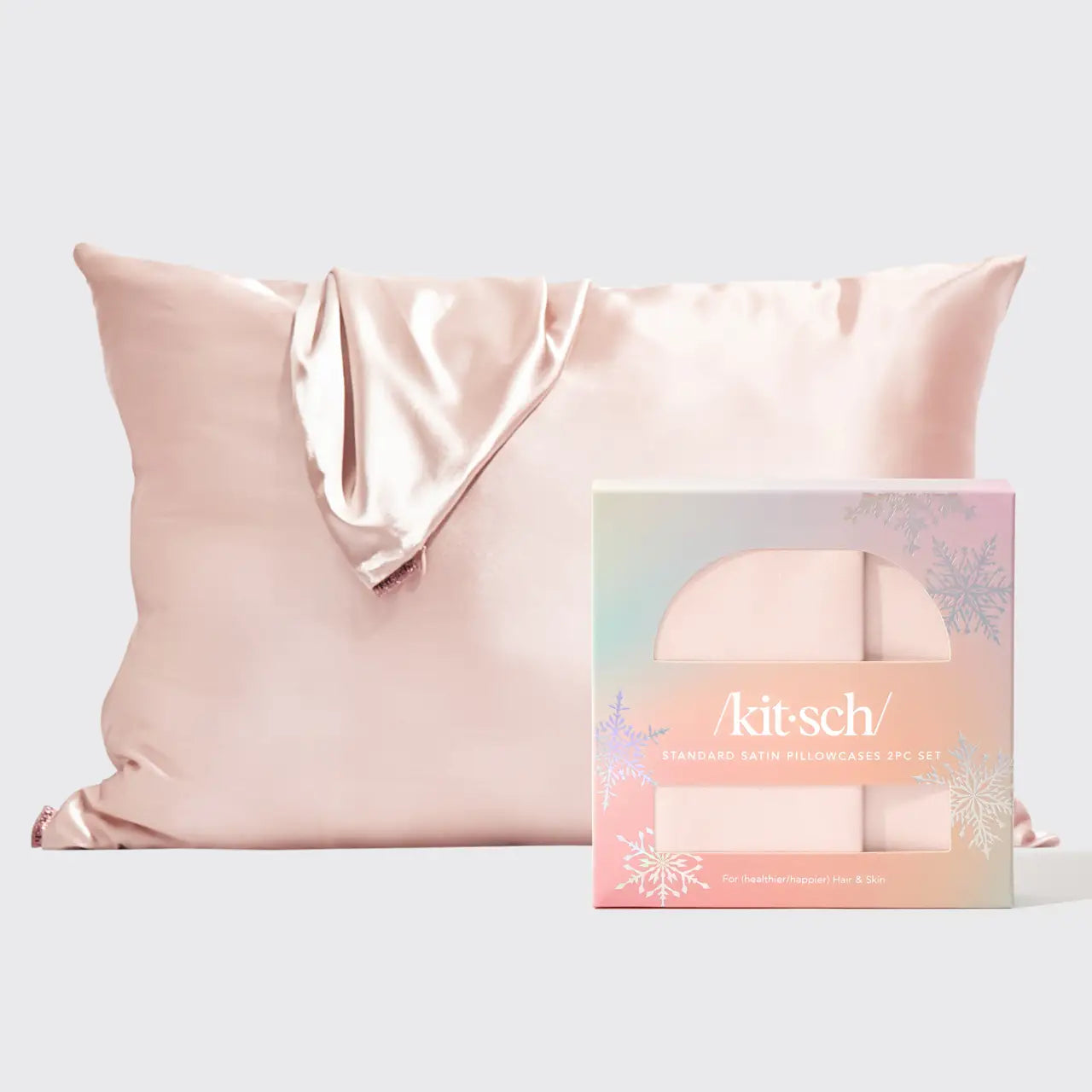 Kitsch The Satin Pillowcase 2pc - Blush