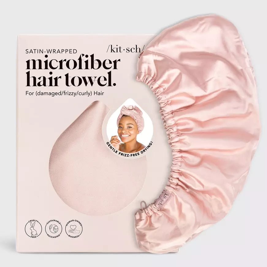 Kitsch Microfiber hair towel Blush