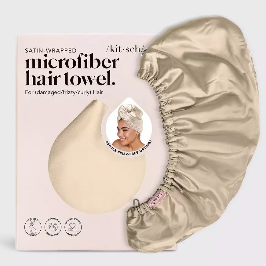 Kitsch Microfiber hair towel Champagne