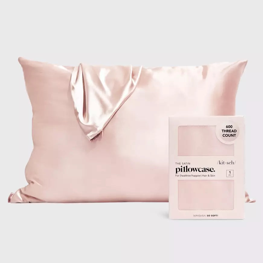 Kitsch The Satin Pillowcase - Blush