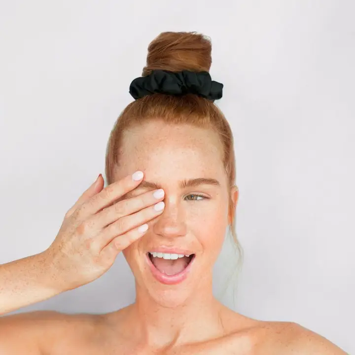 Kitsch The Satin Scrunchie 5kpl - svart