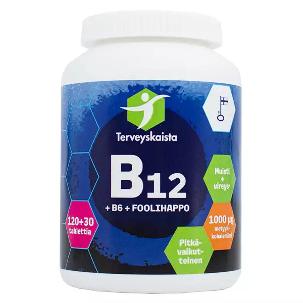B12 + B6 + Folsyra 120+30tbl.