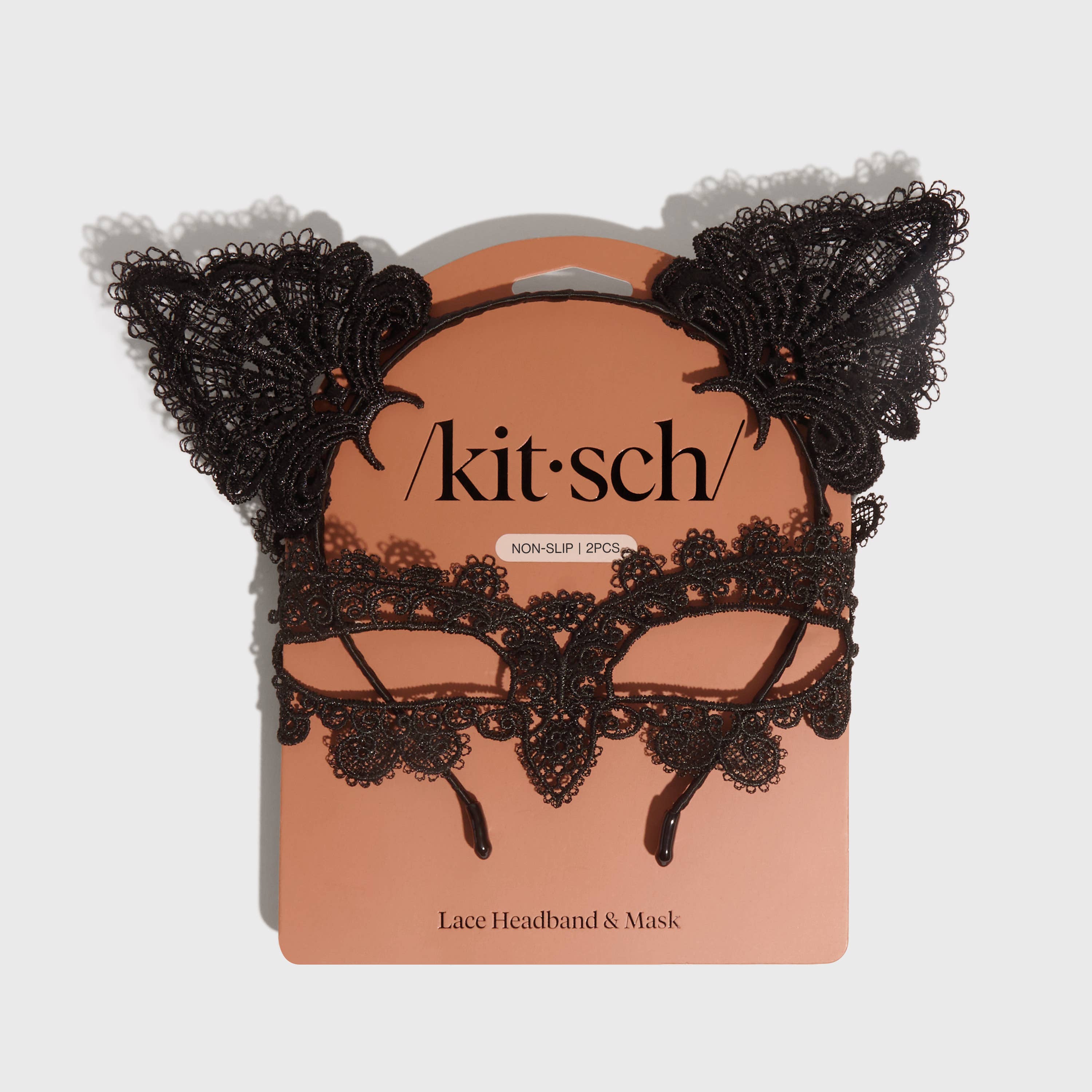 KITSCH Spetsigt Hårband &amp; Mask-set 