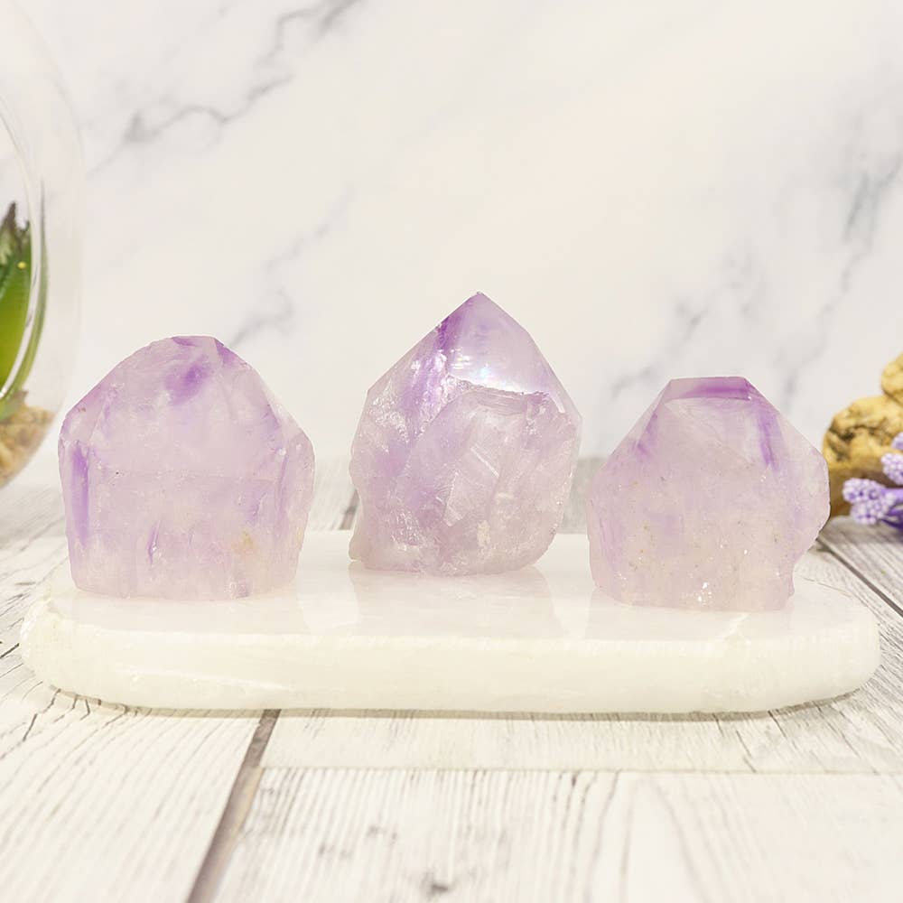 Rose De France Amethyst Points | Rose De France Crystal