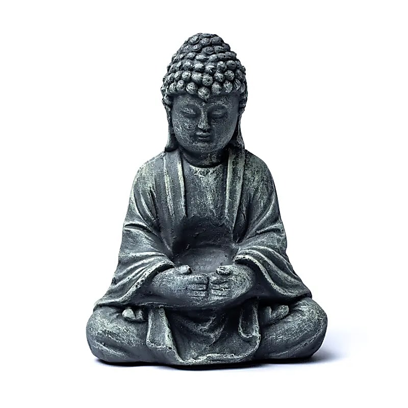 Buddha, lasisella tuikkukipolla 20cm