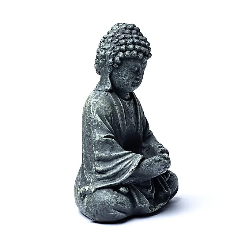 Buddha, lasisella tuikkukipolla 20cm