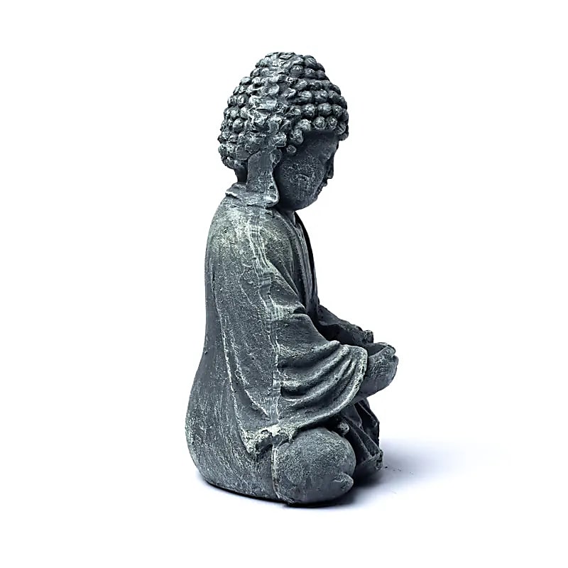 Buddha, lasisella tuikkukipolla 20cm