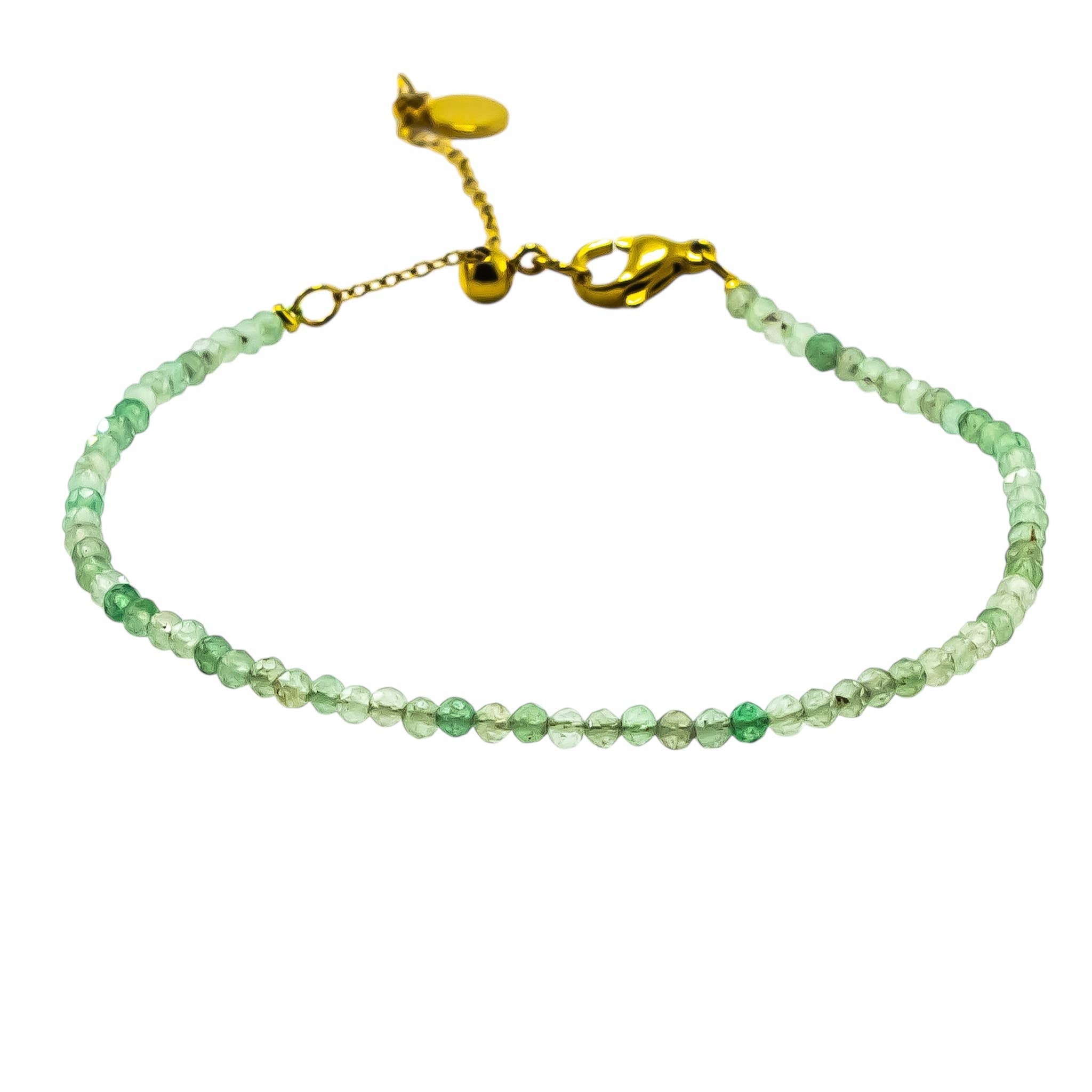 Armband Grön Aventurin 4 mm - fasettslipad