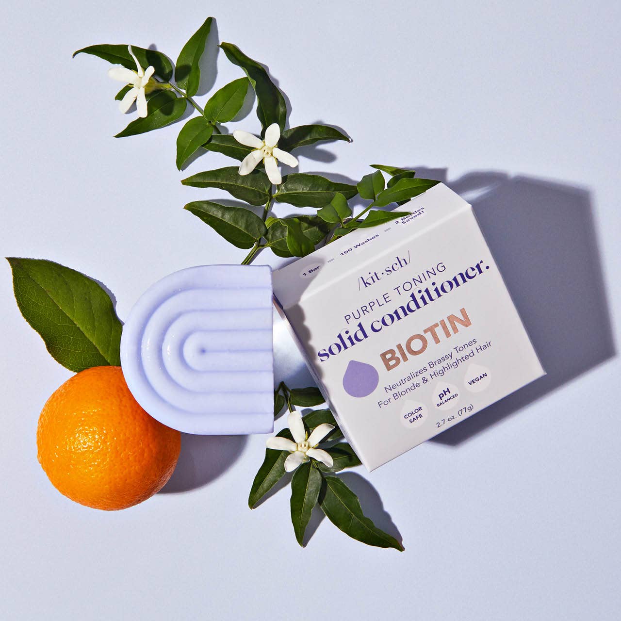 Purple Toning Solid Conditioner Bar - Väriä kirkastava hoitoainepala vaaleille ja raidoitetuille hiuksille