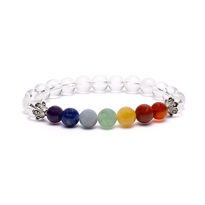 Chakra Armband - Bergskristall
