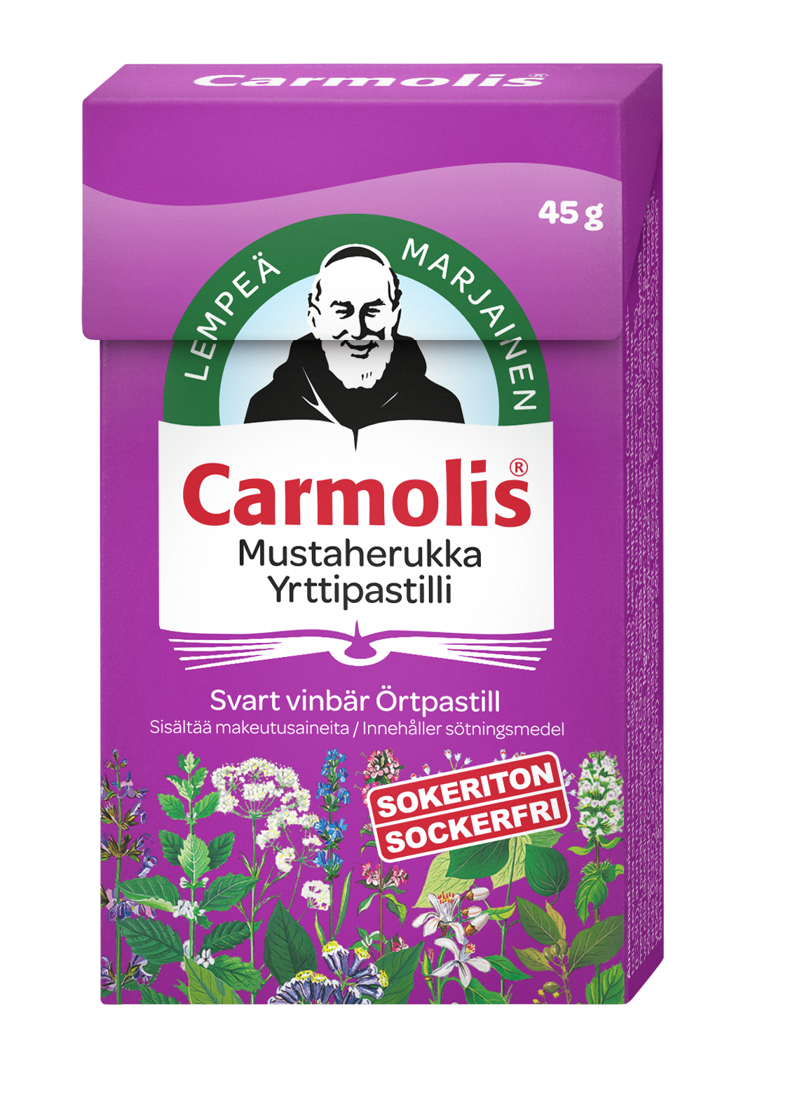 Carmolis Pastill Svartvinbär 45g