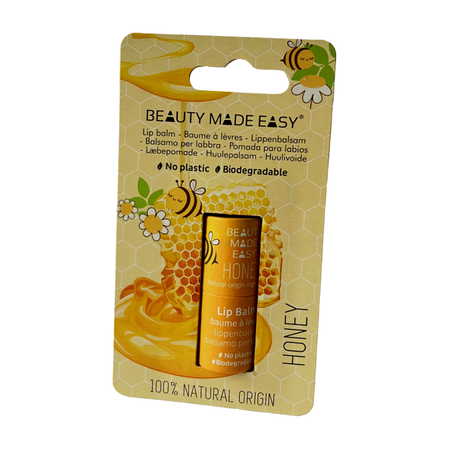 Paper Tube Lip Balm - Honey