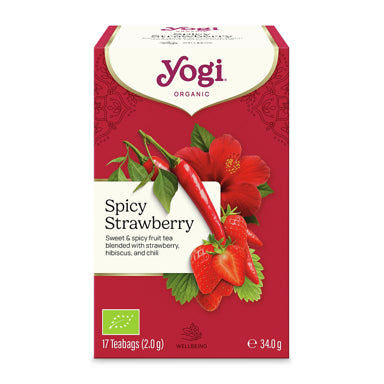 YOGI Spicy Strawberry Ekologiskt 17 påsar