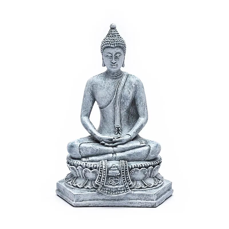 Meditativ Buddha - grå