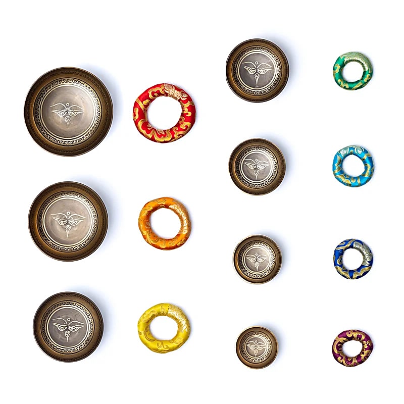 Chakra Klangskål-set Buddha Eyes
