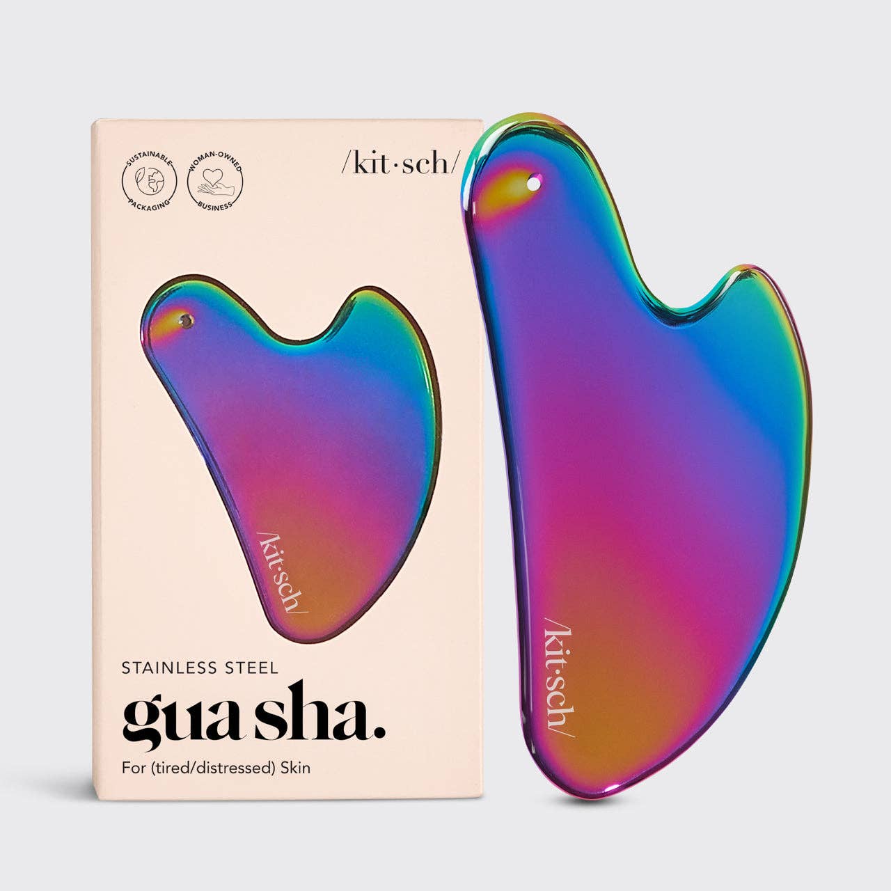 Kitsch Gua Sha i Rostfritt Stål