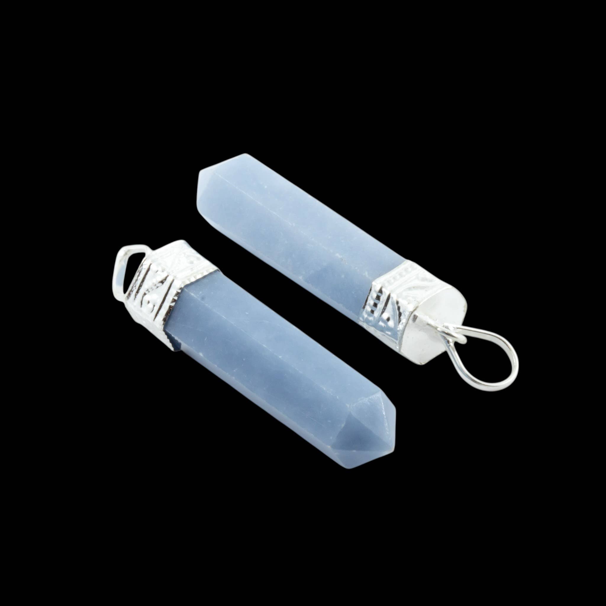 Gemstone Pencil Pendant Necklaces