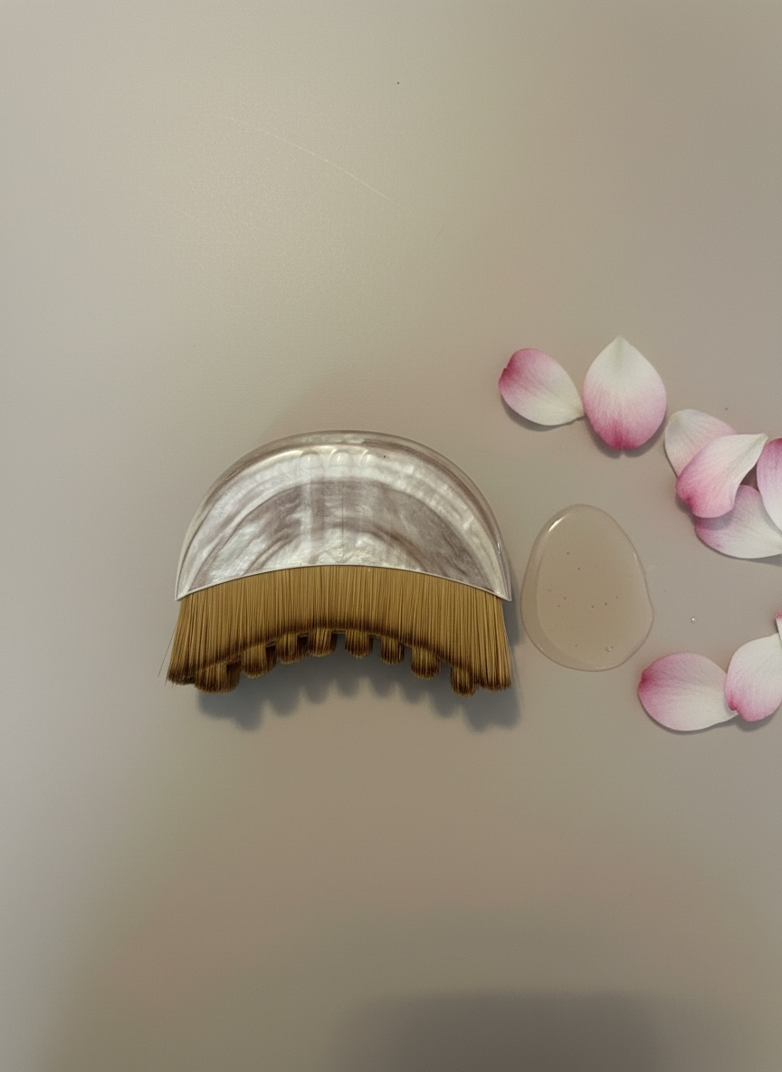 Lymfaborste för ansiktet. Ansiktsborste.