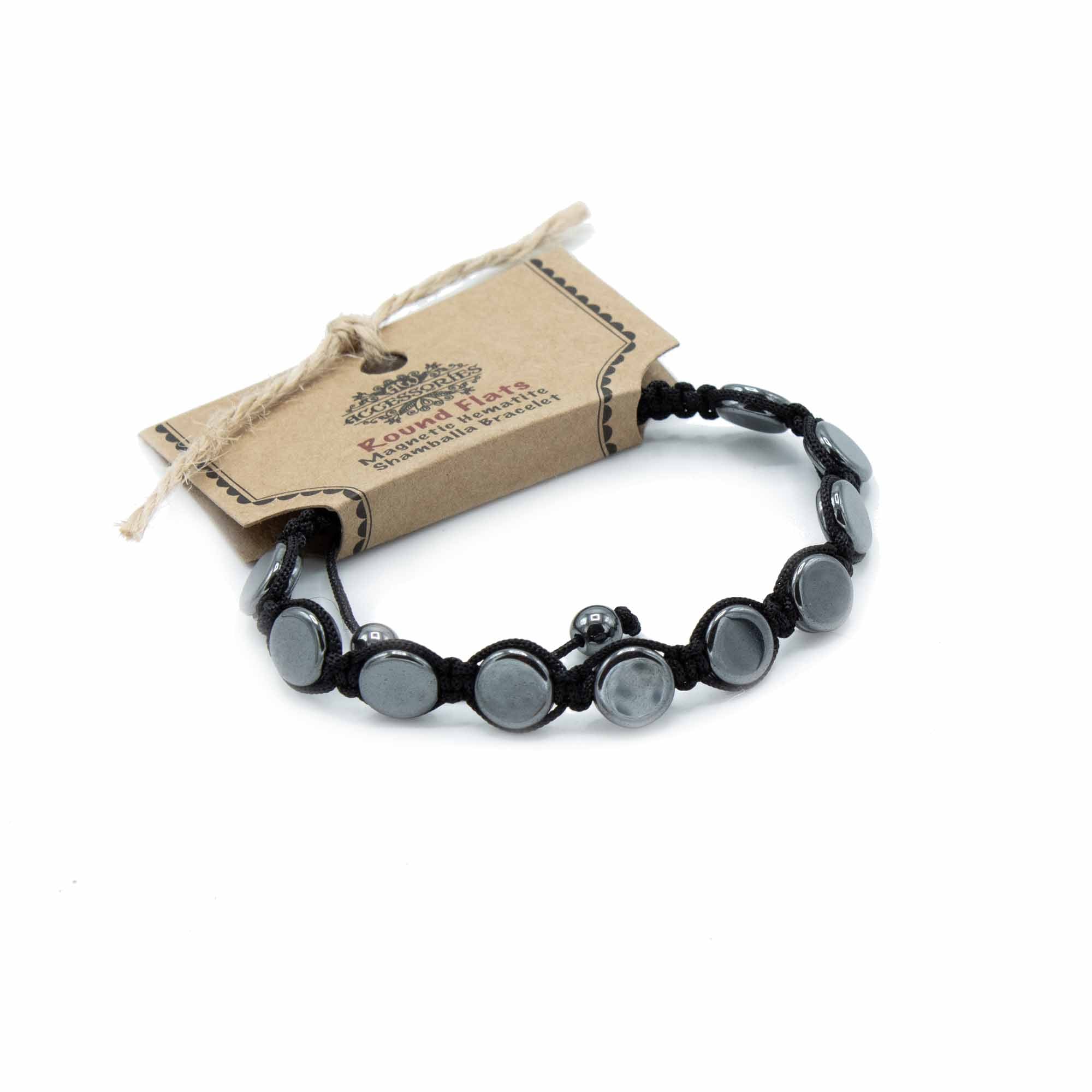 Magnetisk hematit Shamballa-armband