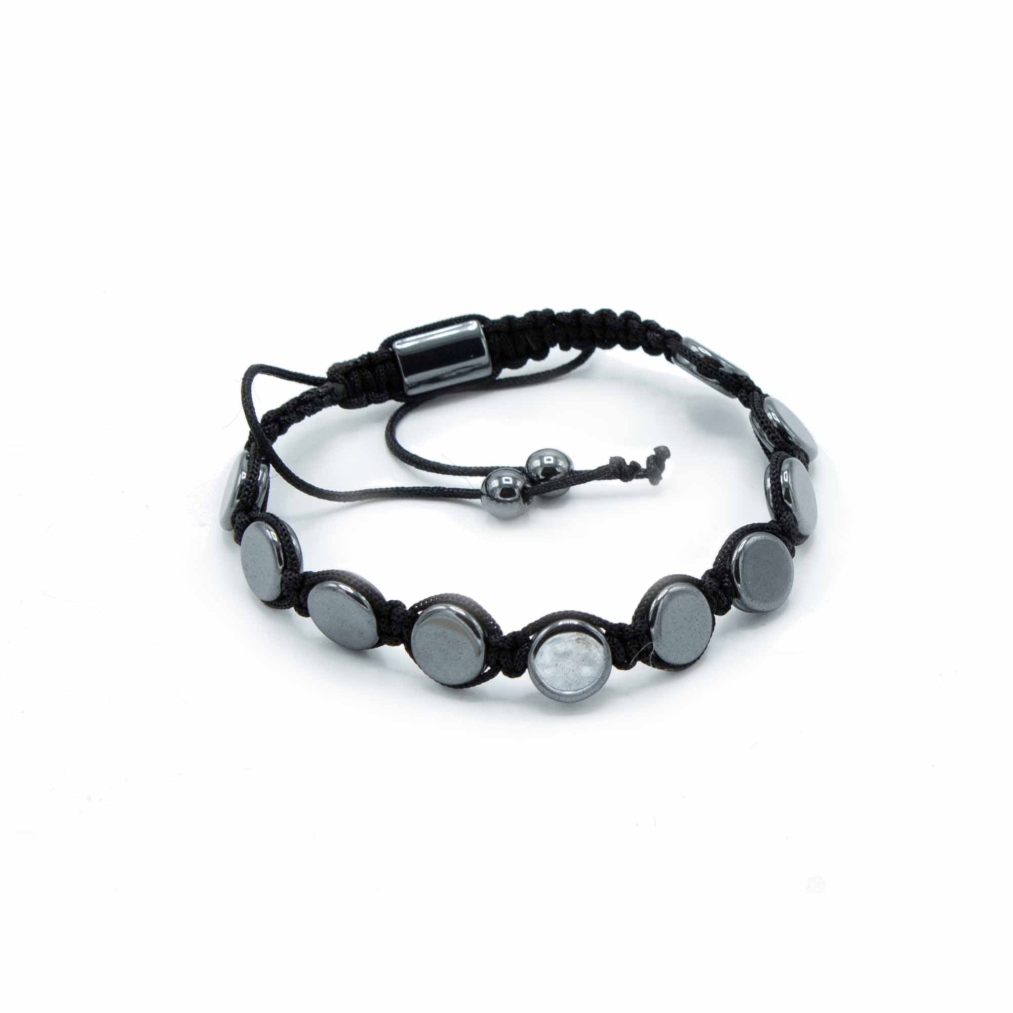 Magnetisk hematit Shamballa-armband