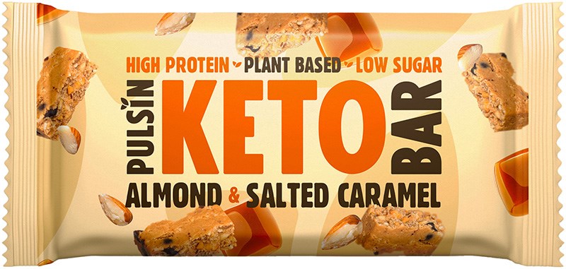 Pulsin Keto Bar Manteli suolattu karamelli 50g