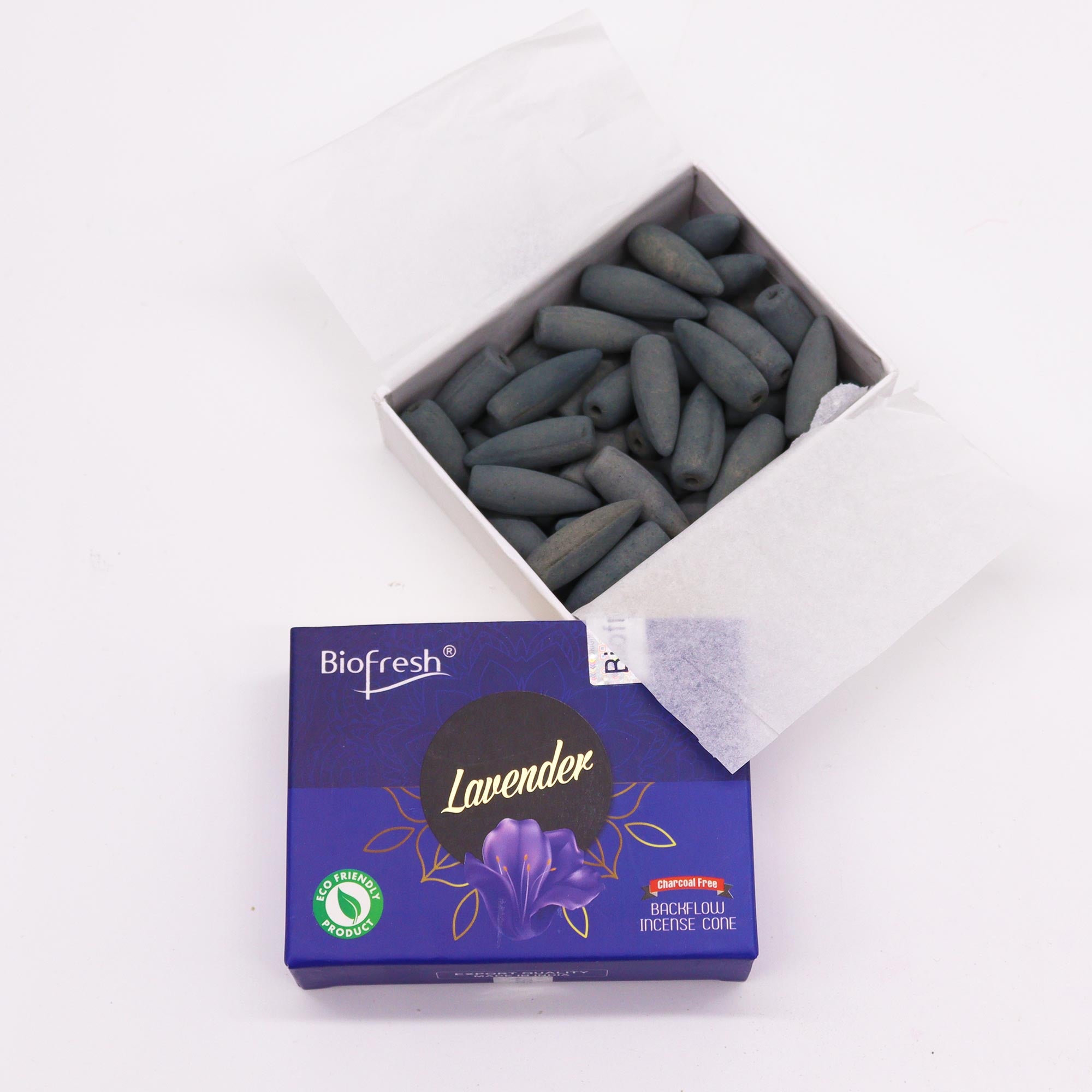 Biofresh Backflow Incense Cone Lavendel 40st.