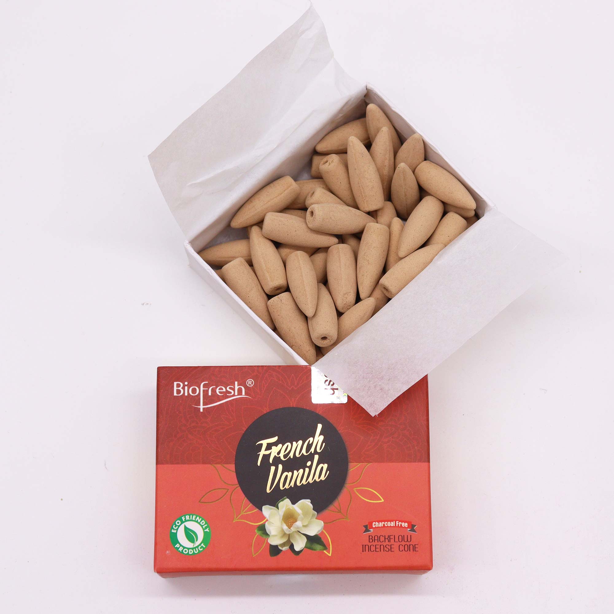 Biofresh Backflow Suitsukekartio French Vanilla 40kpl
