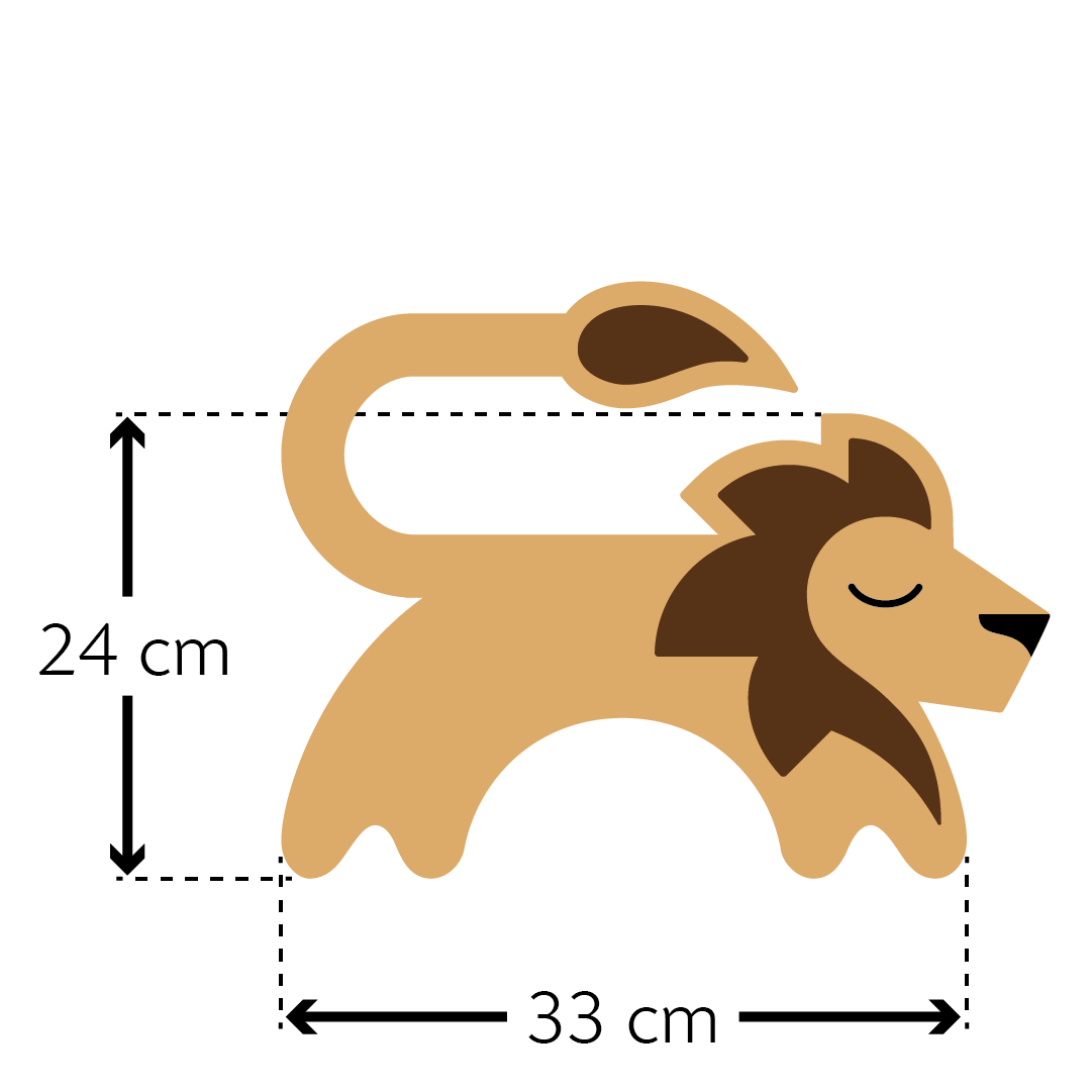Juri The Lion lämpötyyny hartioille