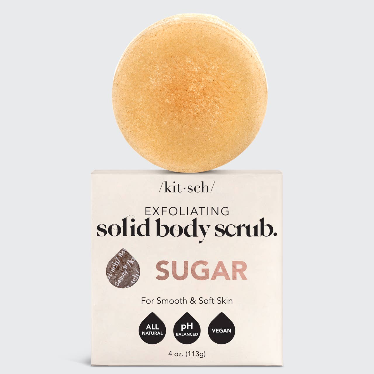 Kitsch Sugar Exfoliating Body Scrub Bar, kuoriva saippua