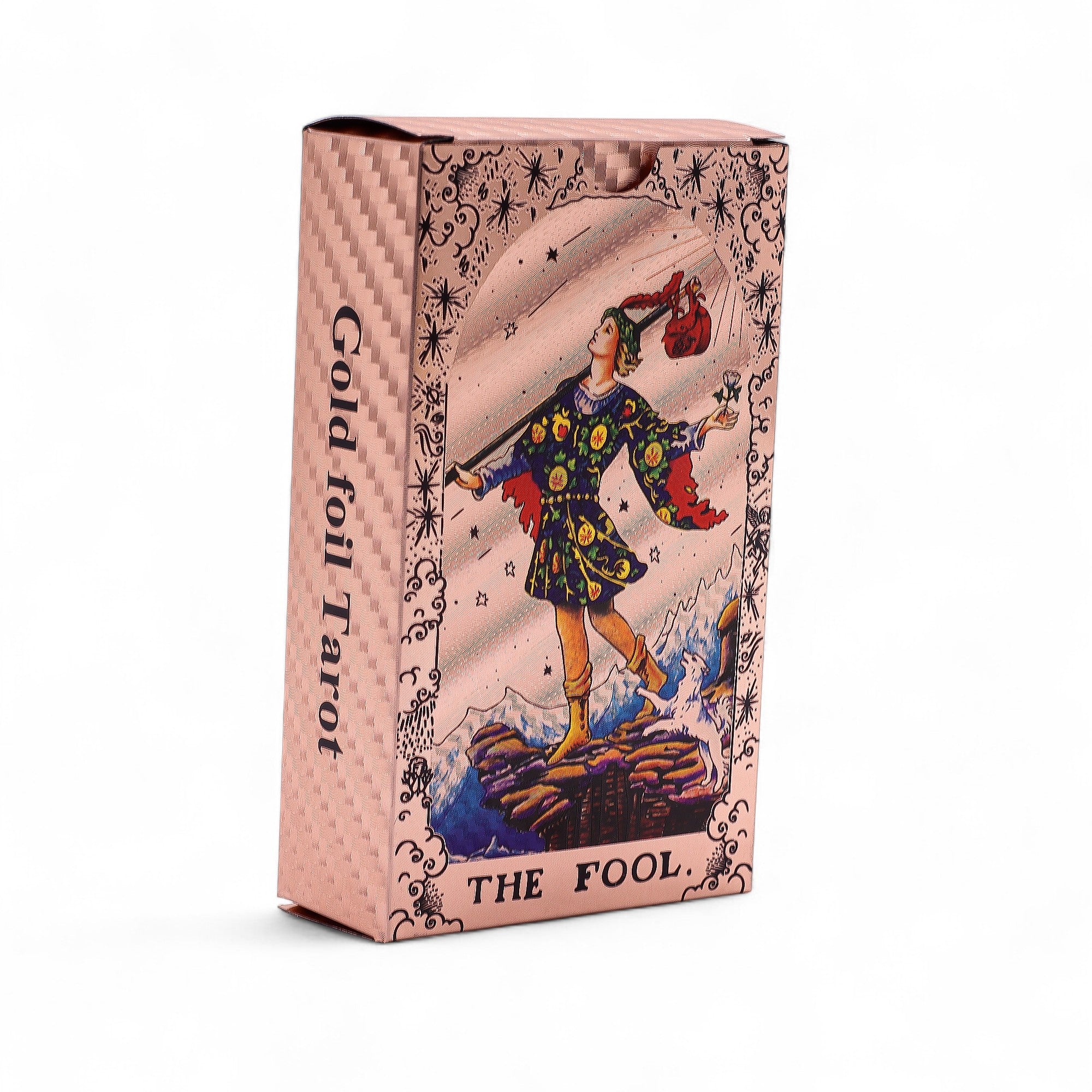 Rose Gold Foil Tarot Set - Moon Phase with Booklet