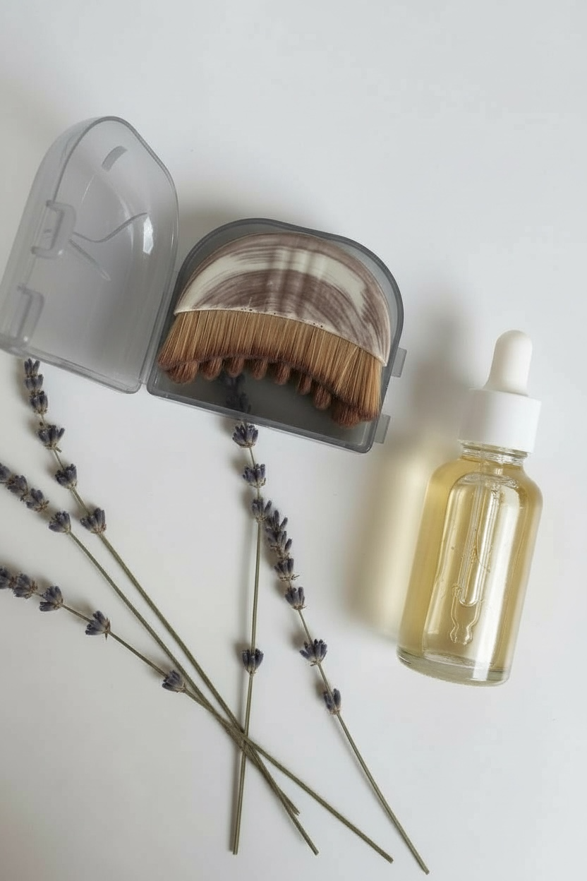 Lymfaborste för ansiktet. Ansiktsborste.