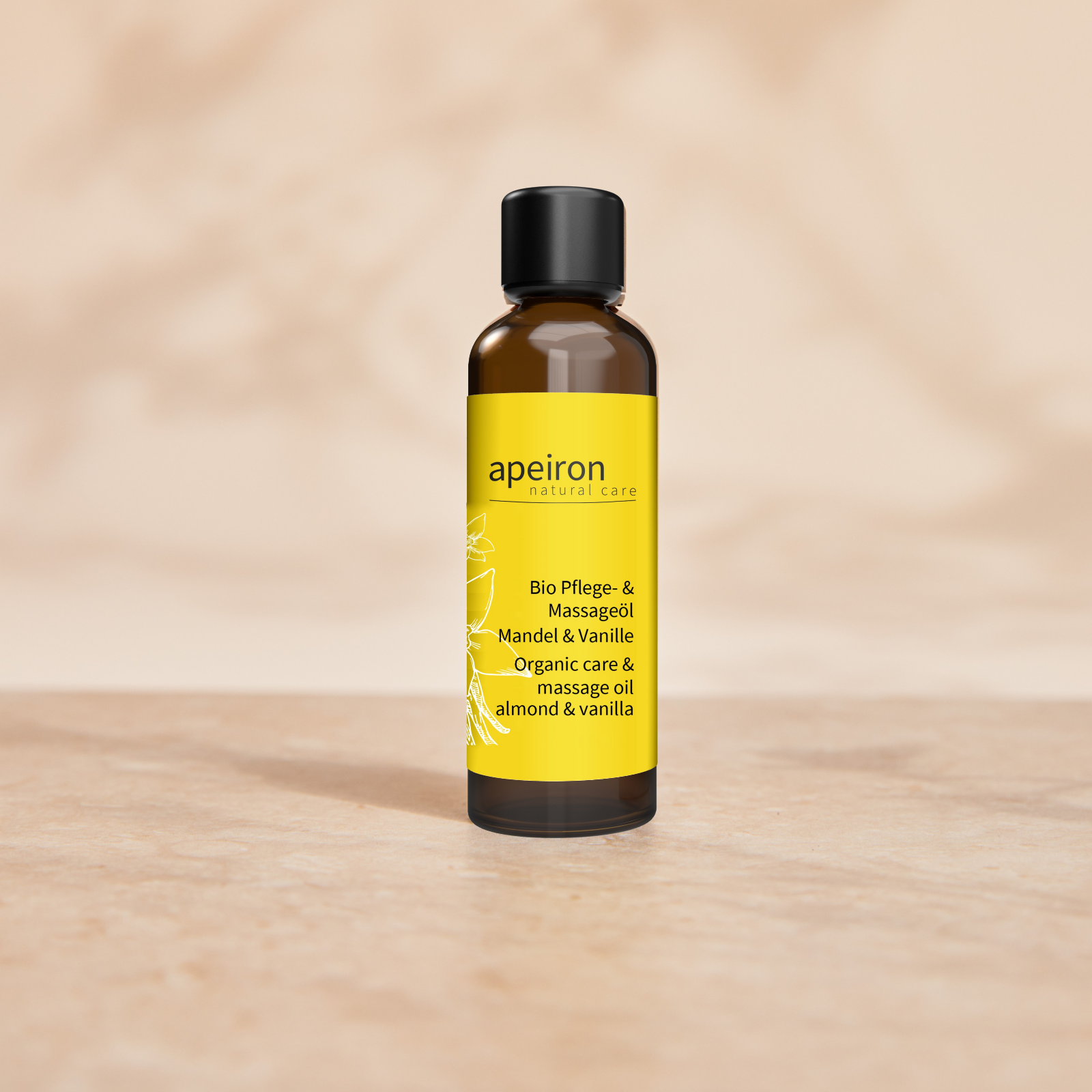 apeiron organic vanilla & almond care oil 75 ml