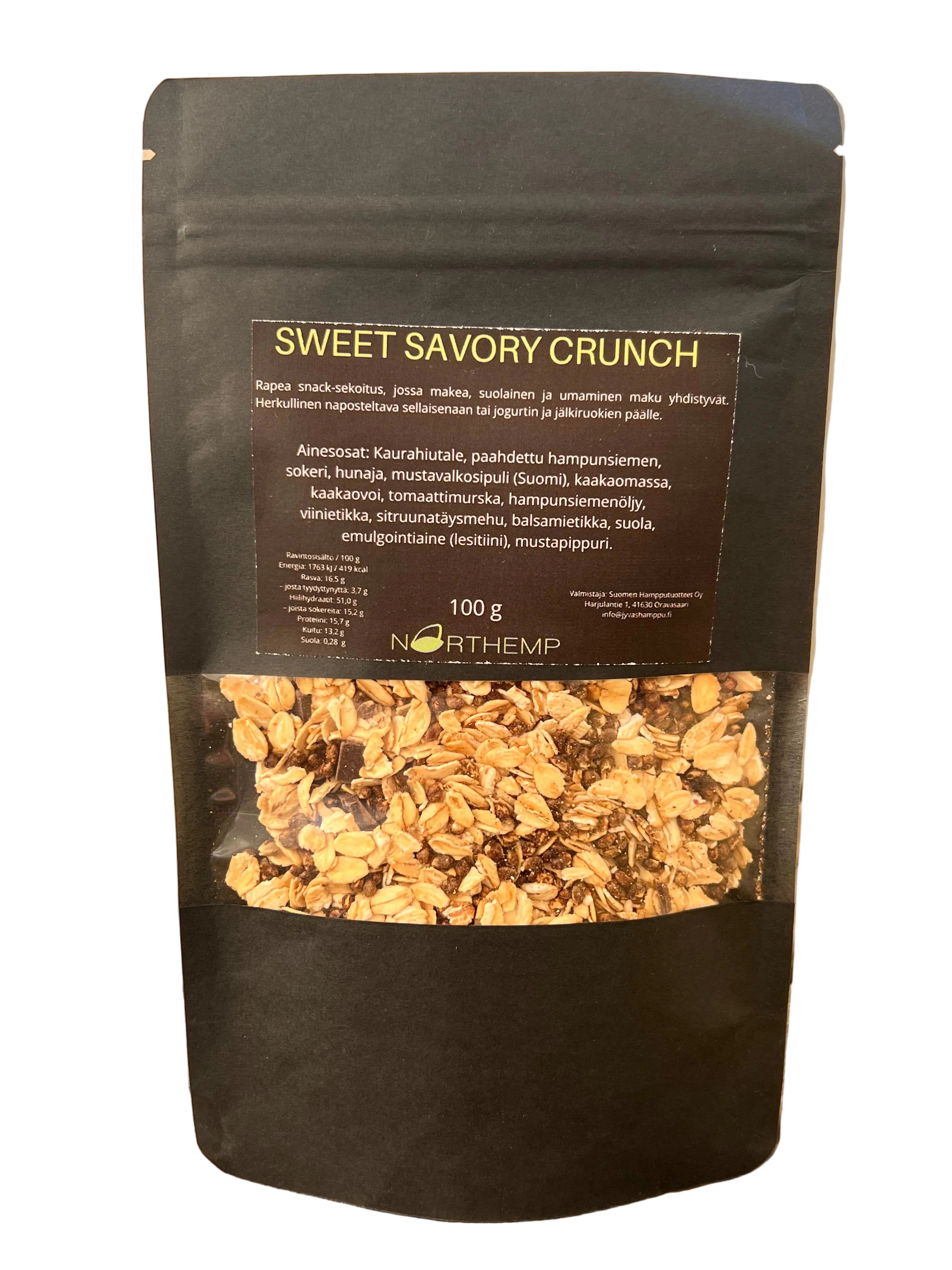 Jyväs-Hamppu Sweet Savory Crunch 100g