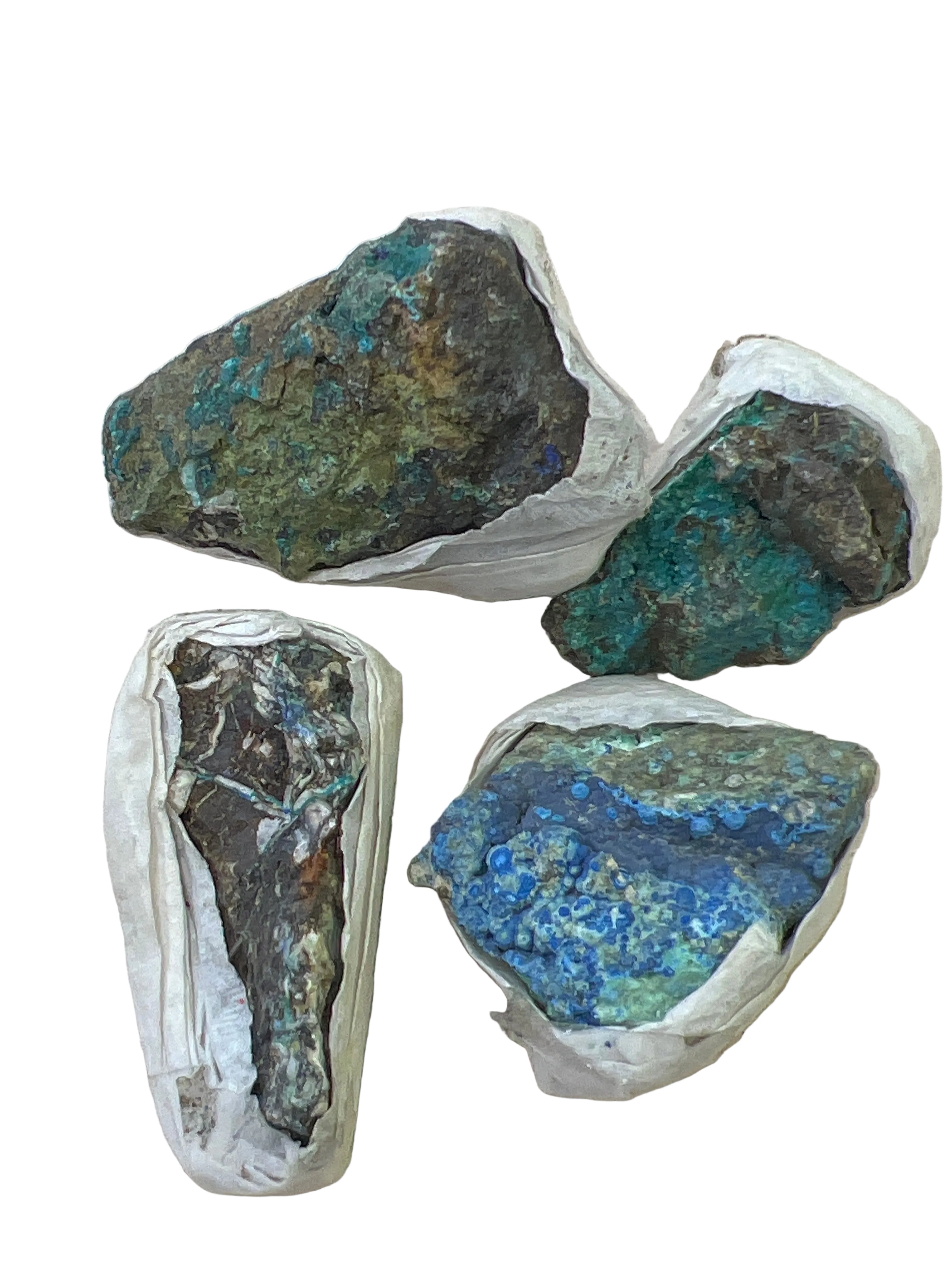 Råsten S-storlek Azurit - Malakit