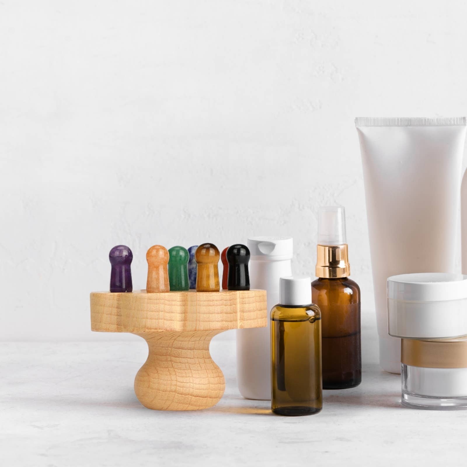 Hårbottenborste med kristaller