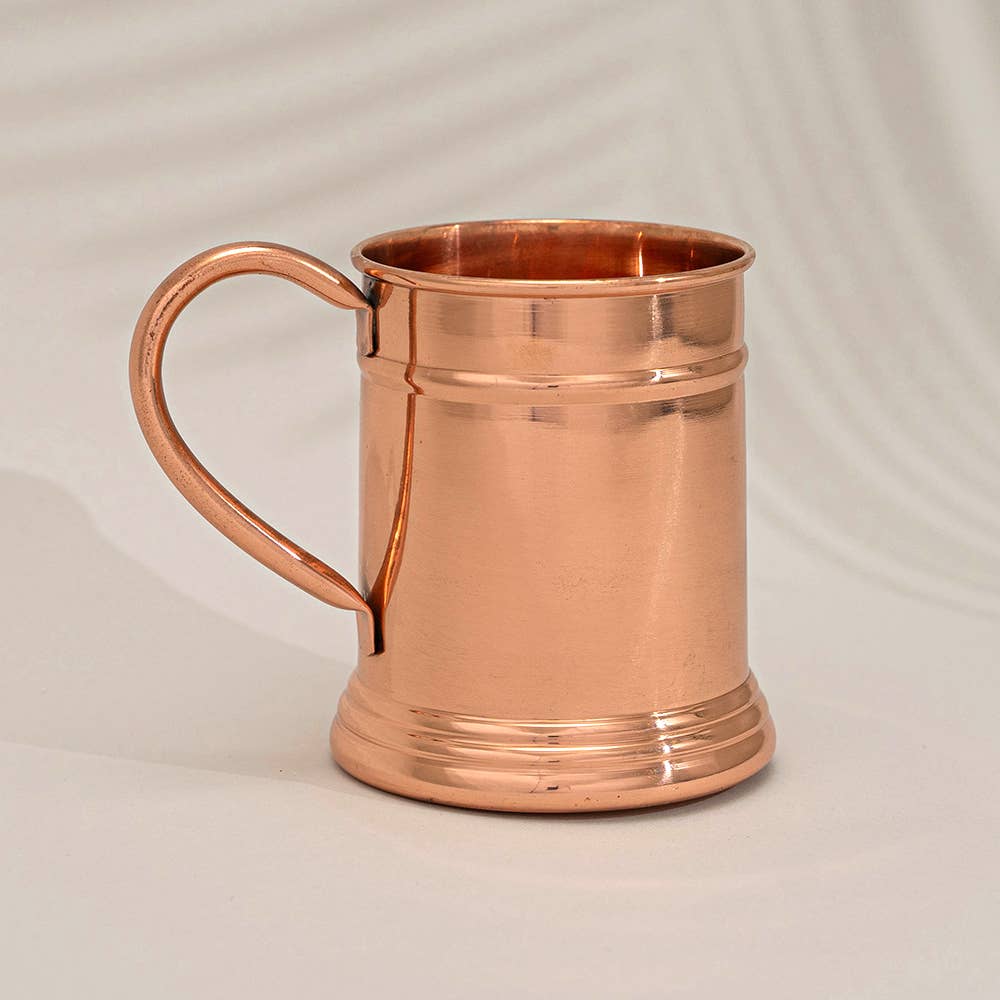Ren kopparmugg/ölsejdel slät stor - 440 ml
