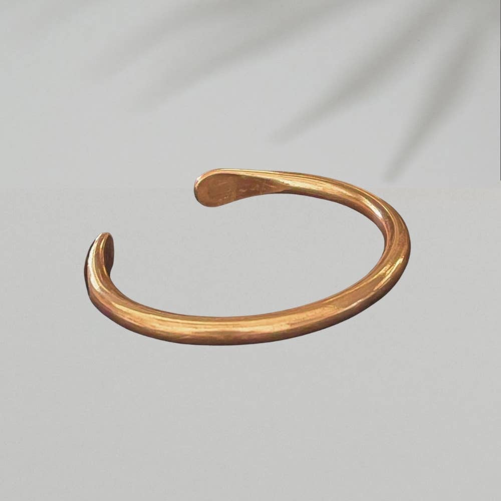 Koppararmband för bredare handled