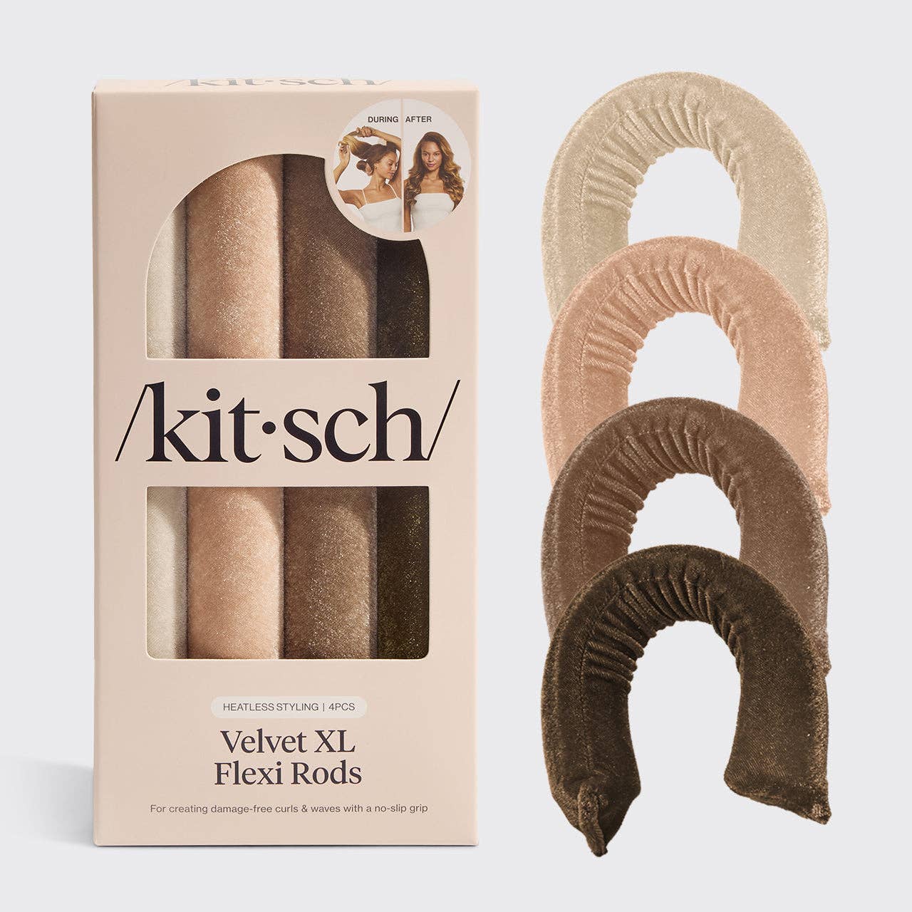 Velvet XL Flexi-stavar 4-pack - Eukalyptus