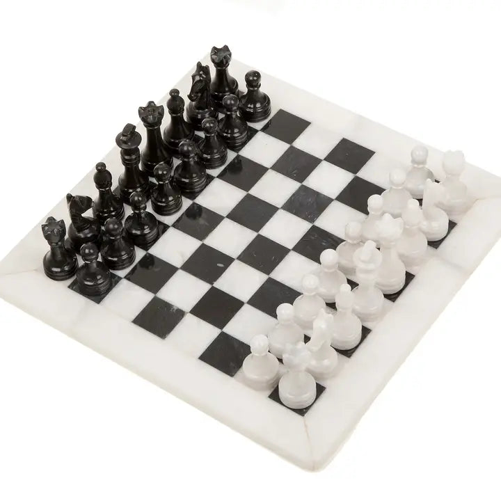 Shakkilauta Musta & Valkoinen Onyx