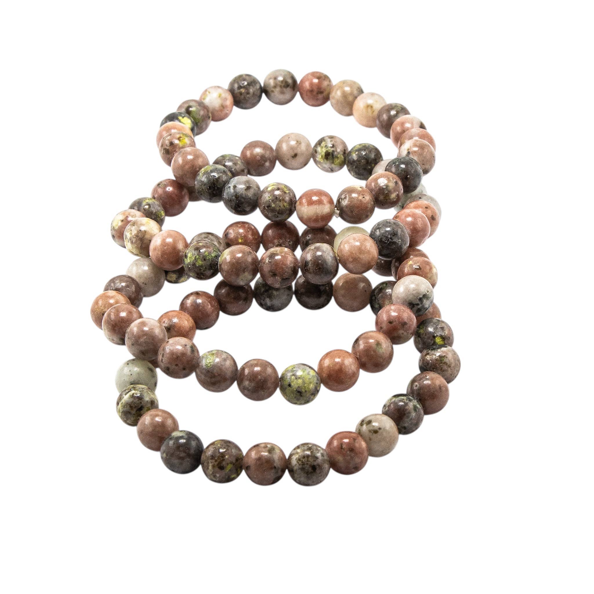 Gemstone Bracelets 8mm: Black Lava